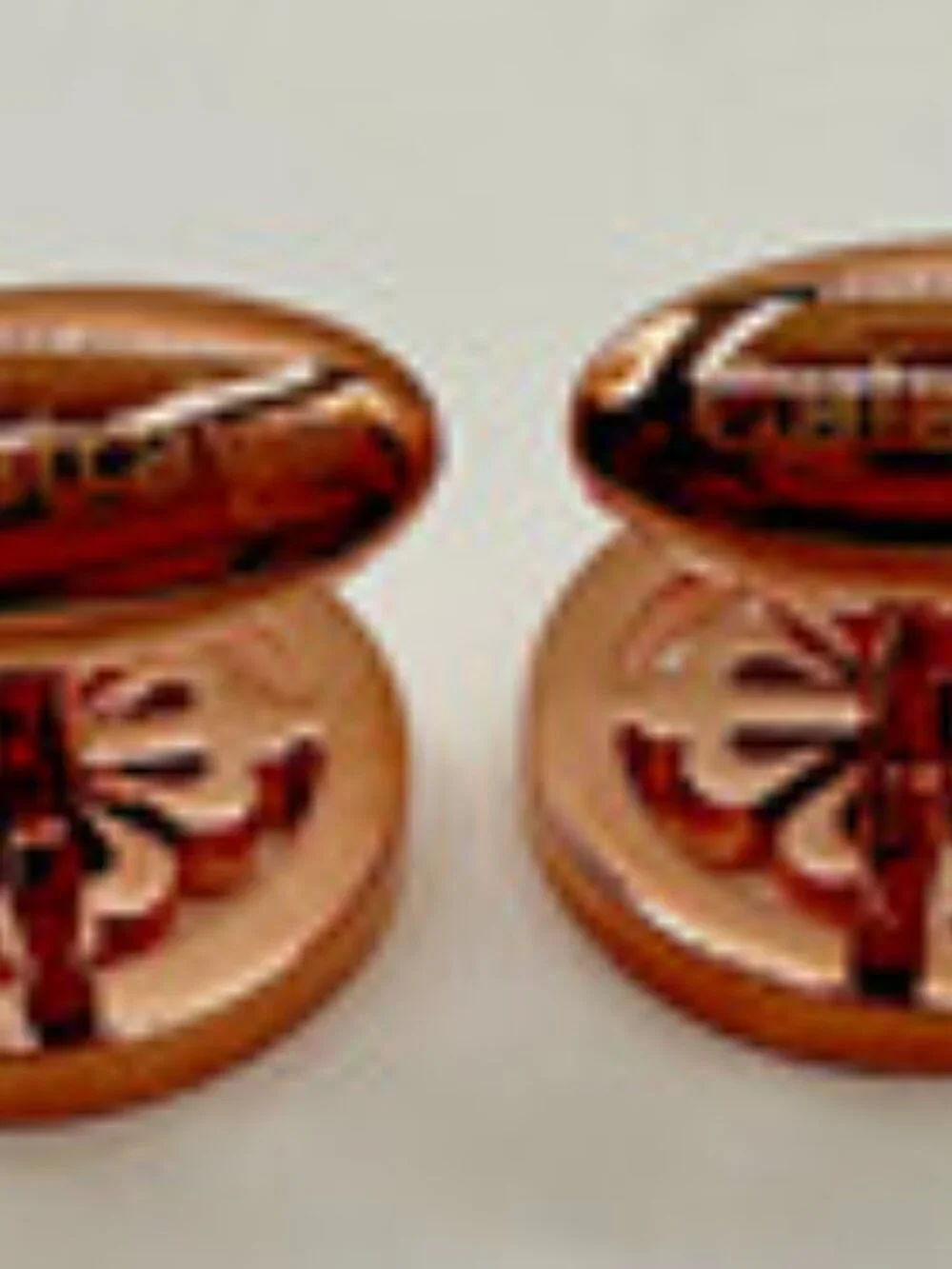 Patek Philippe Coin Edge Style Concessionaires Cufflinks Rose Gold